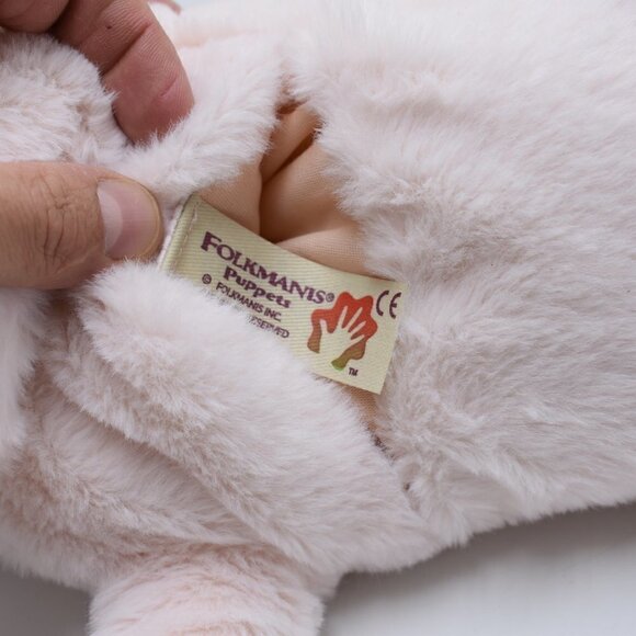 Folksmanis Plush Puppets Marionnettes Piglet Light Pink Stuffed Animal with Tags - Picture 10 of 10